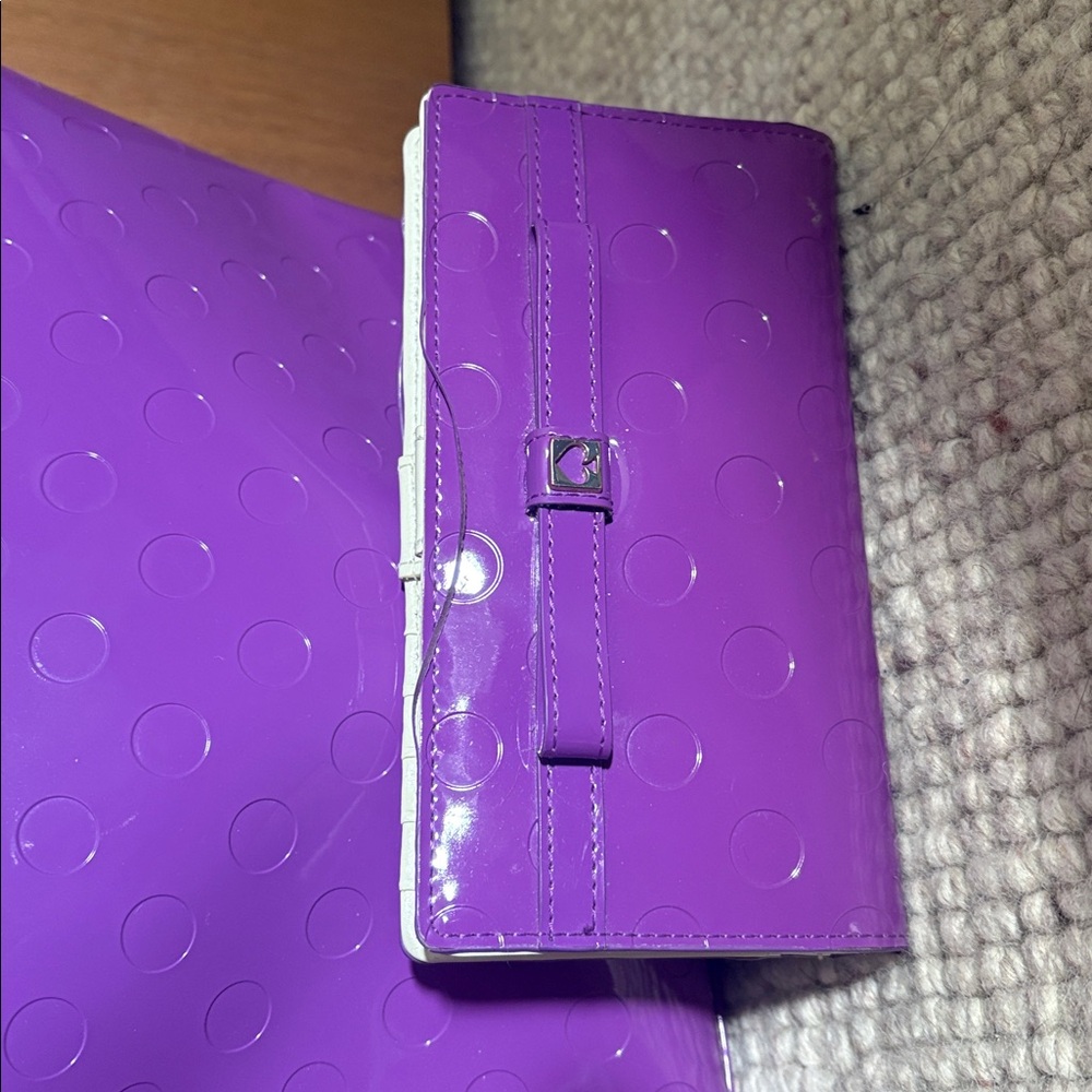 Kate Spade Patent Purple Tote Bag and wallet - Picture 2 of 9